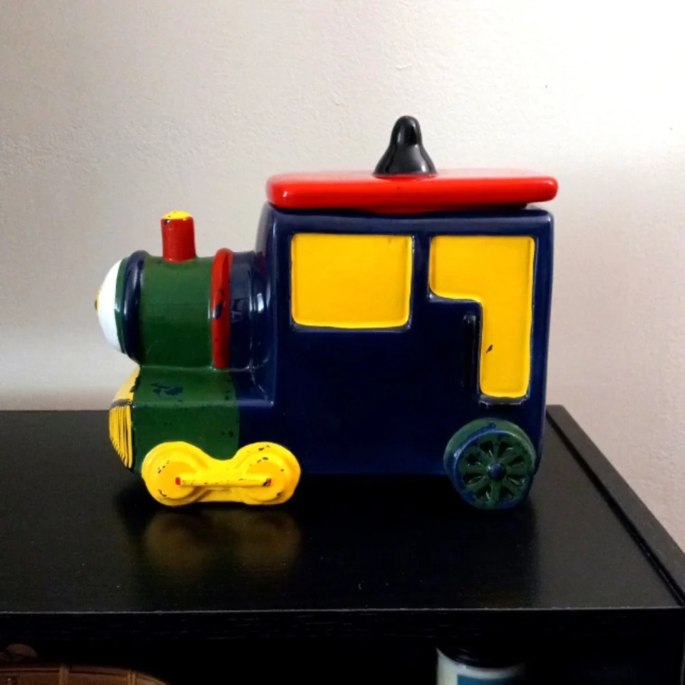 Vintage 1987 Train Engine Cookie Jar